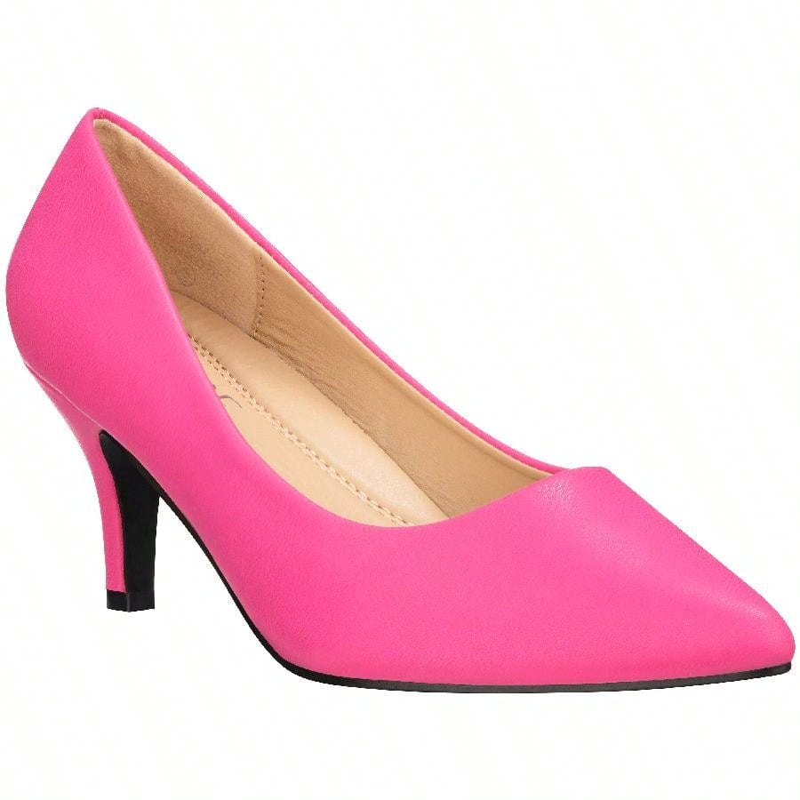 Women's Pointed Toe Stiletto Heels Thin Heel Pump Pointed Toe Low Heel Pumps PU