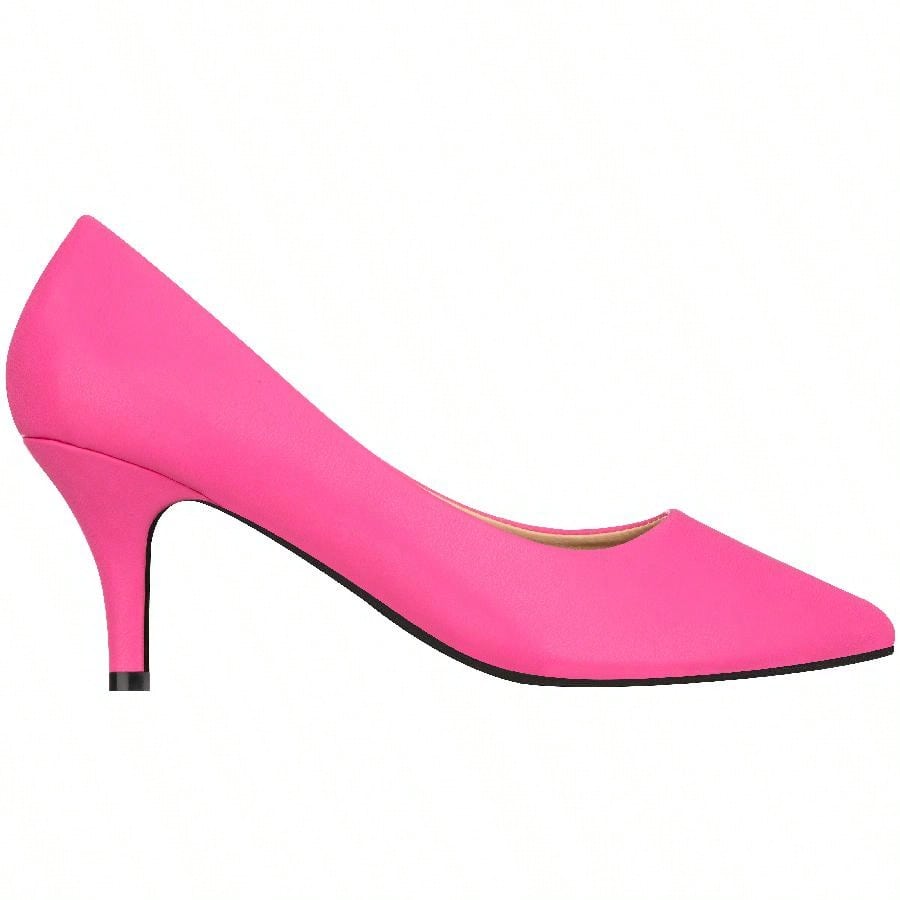 Women's Pointed Toe Stiletto Heels Thin Heel Pump Pointed Toe Low Heel Pumps PU