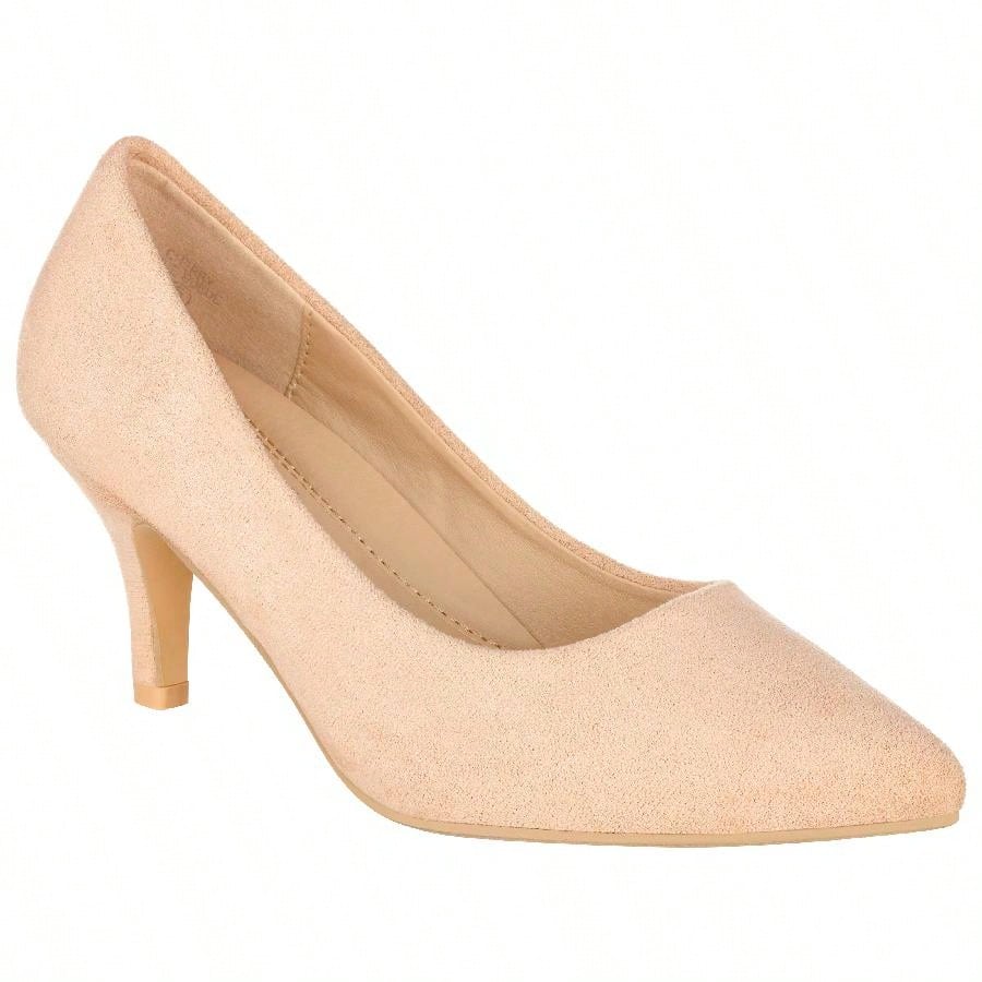 Women's Pointed Toe Stiletto Heels Thin Heel Pump Pointed Toe Low Heel Pumps PU