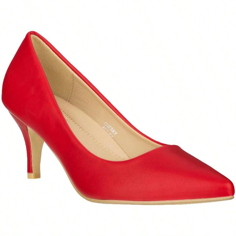 Women's Pointed Toe Stiletto Heels Thin Heel Pump Pointed Toe Low Heel Pumps PU