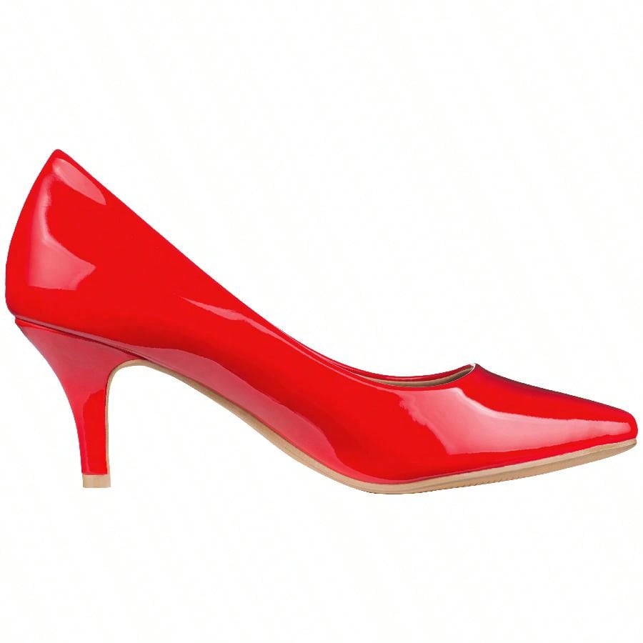 Women's Pointed Toe Stiletto Heels Thin Heel Pump Pointed Toe Low Heel Pumps PU