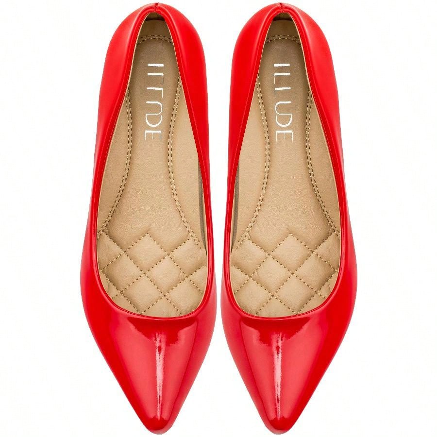 Women's Pointed Toe Stiletto Heels Thin Heel Pump Pointed Toe Low Heel Pumps PU