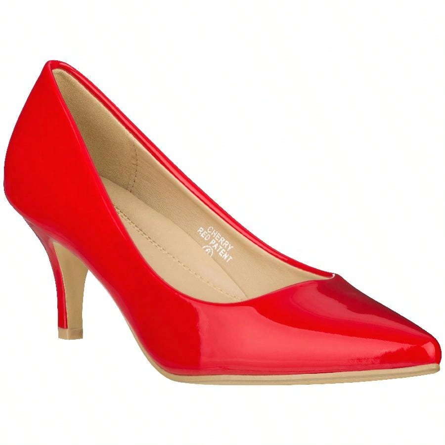 Women's Pointed Toe Stiletto Heels Thin Heel Pump Pointed Toe Low Heel Pumps PU