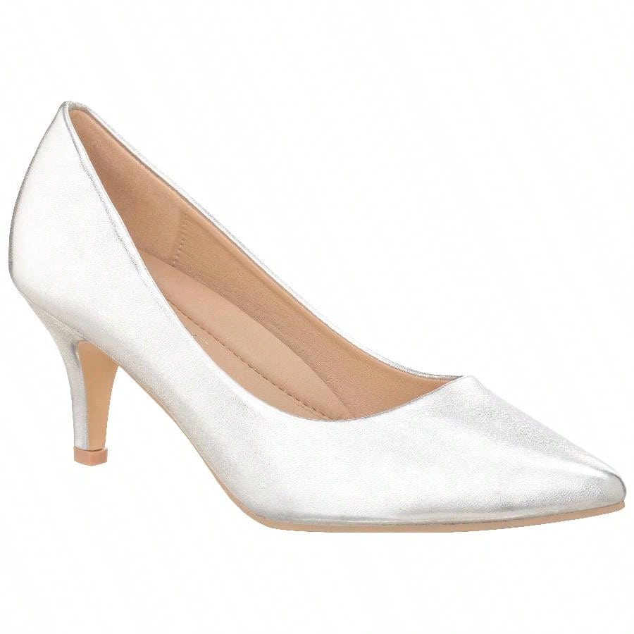 Women's Pointed Toe Stiletto Heels Thin Heel Pump Pointed Toe Low Heel Pumps PU