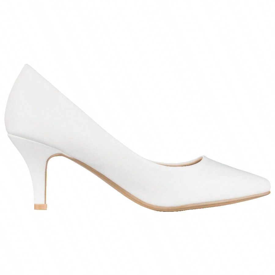 Women's Pointed Toe Stiletto Heels Thin Heel Pump Pointed Toe Low Heel Pumps PU