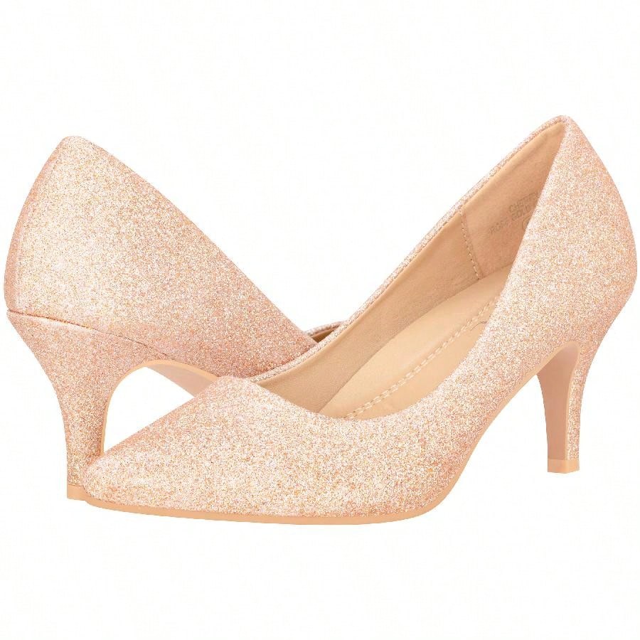 Women's Pointed Toe Stiletto Heels Thin Heel Pump Pointed Toe Low Heel Pumps