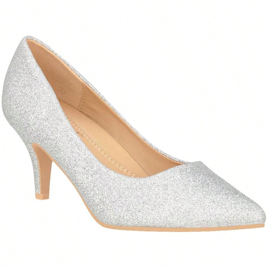 Women's Pointed Toe Stiletto Heels Thin Heel Pump Pointed Toe Low Heel Pumps PU