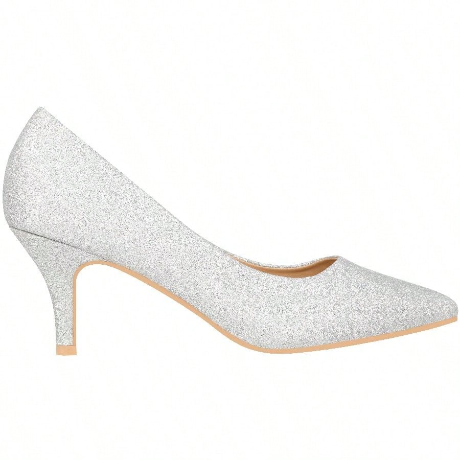 Women's Pointed Toe Stiletto Heels Thin Heel Pump Pointed Toe Low Heel Pumps PU