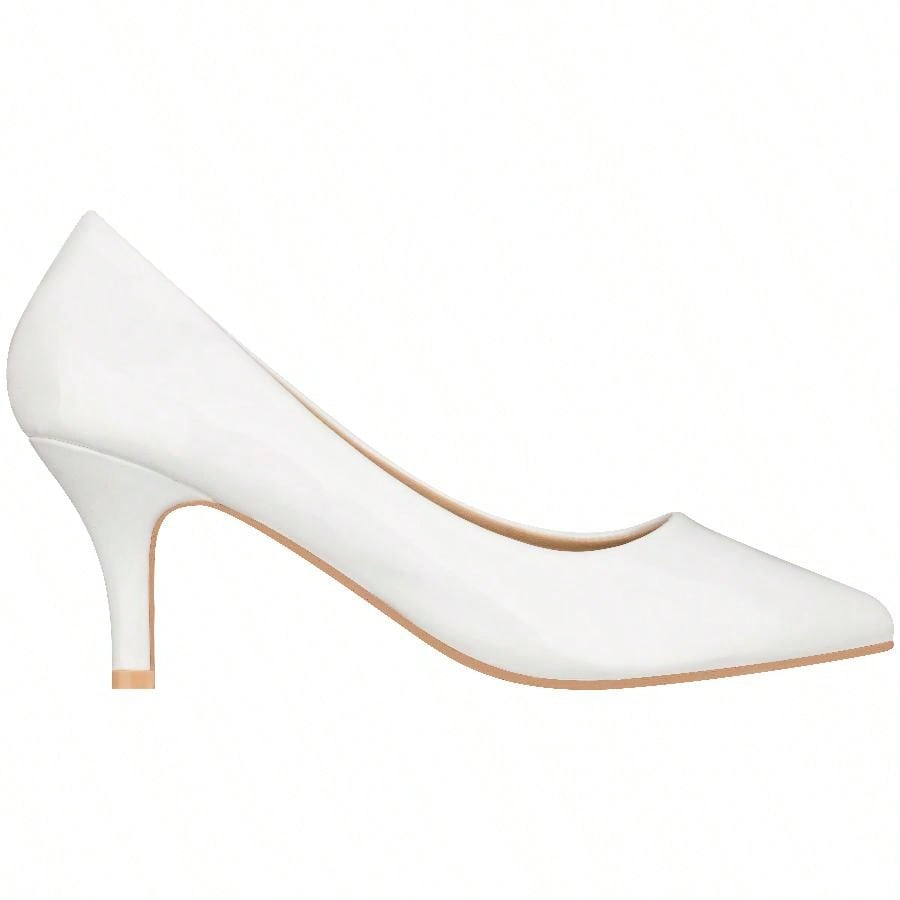 Women's Pointed Toe Stiletto Heels Thin Heel Pump Pointed Toe Low Heel Pumps PU