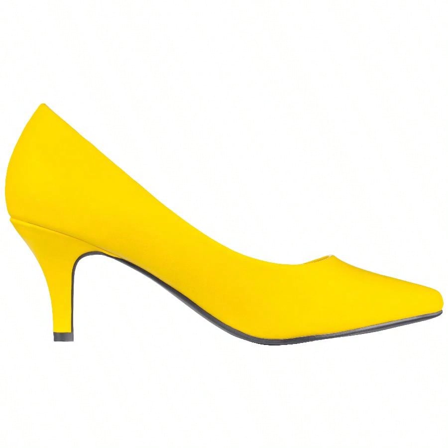 Women's Pointed Toe Stiletto Heels Thin Heel Pump Pointed Toe Low Heel Pumps PU