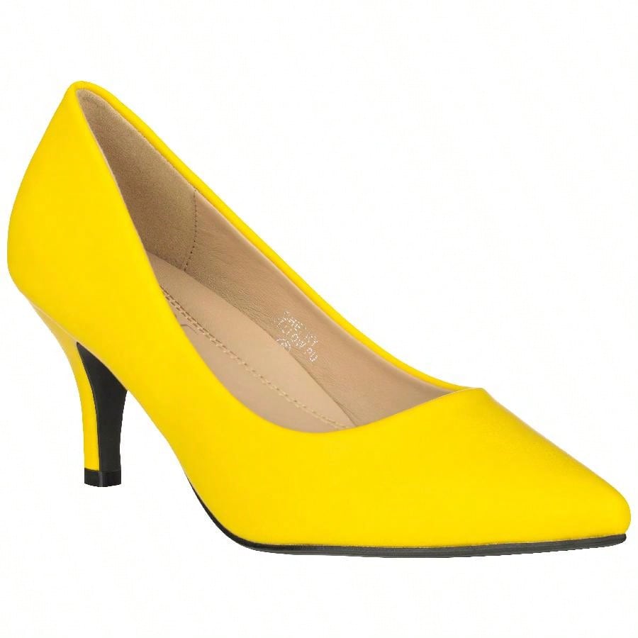 Women's Pointed Toe Stiletto Heels Thin Heel Pump Pointed Toe Low Heel Pumps PU