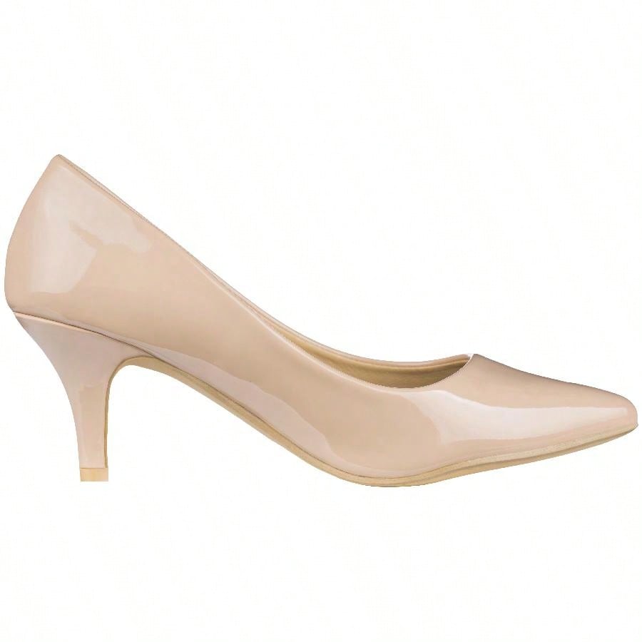 Women's Pointed Toe Stiletto Heels Thin Heel Pump Pointed Toe Low Heel Pumps PU