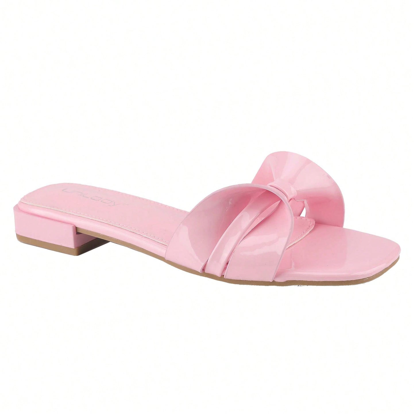 Women's Flat Sandals With Bow Fashion Open Toe Woven Slip On Slides Beach Sandals Slippers For Summer