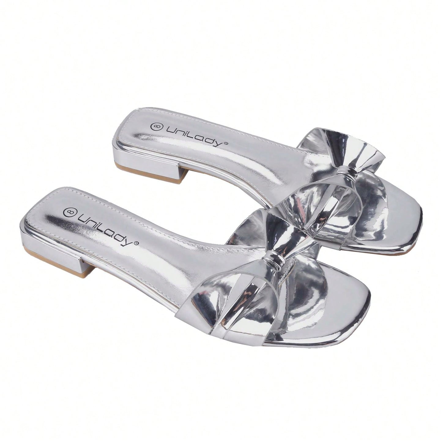 Women's Flat Sandals With Bow Fashion Open Toe Woven Slip On Slides Beach Sandals Slippers For Summer