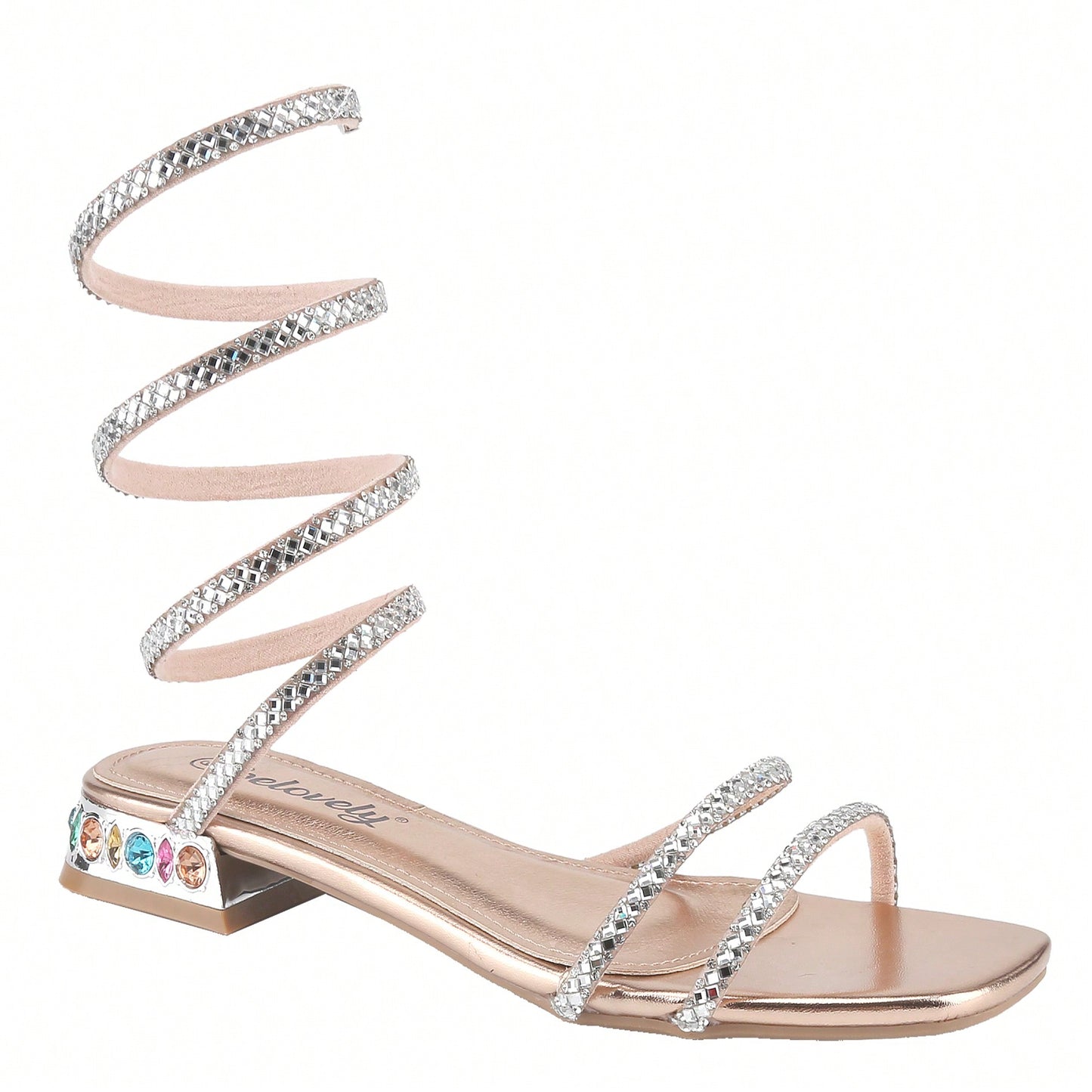 Women's Bling Rhinestone Square Flat Sandals,Crystal Satin Glitter Mules Slippers Boho Open Toe Slip-On Beach Sandals