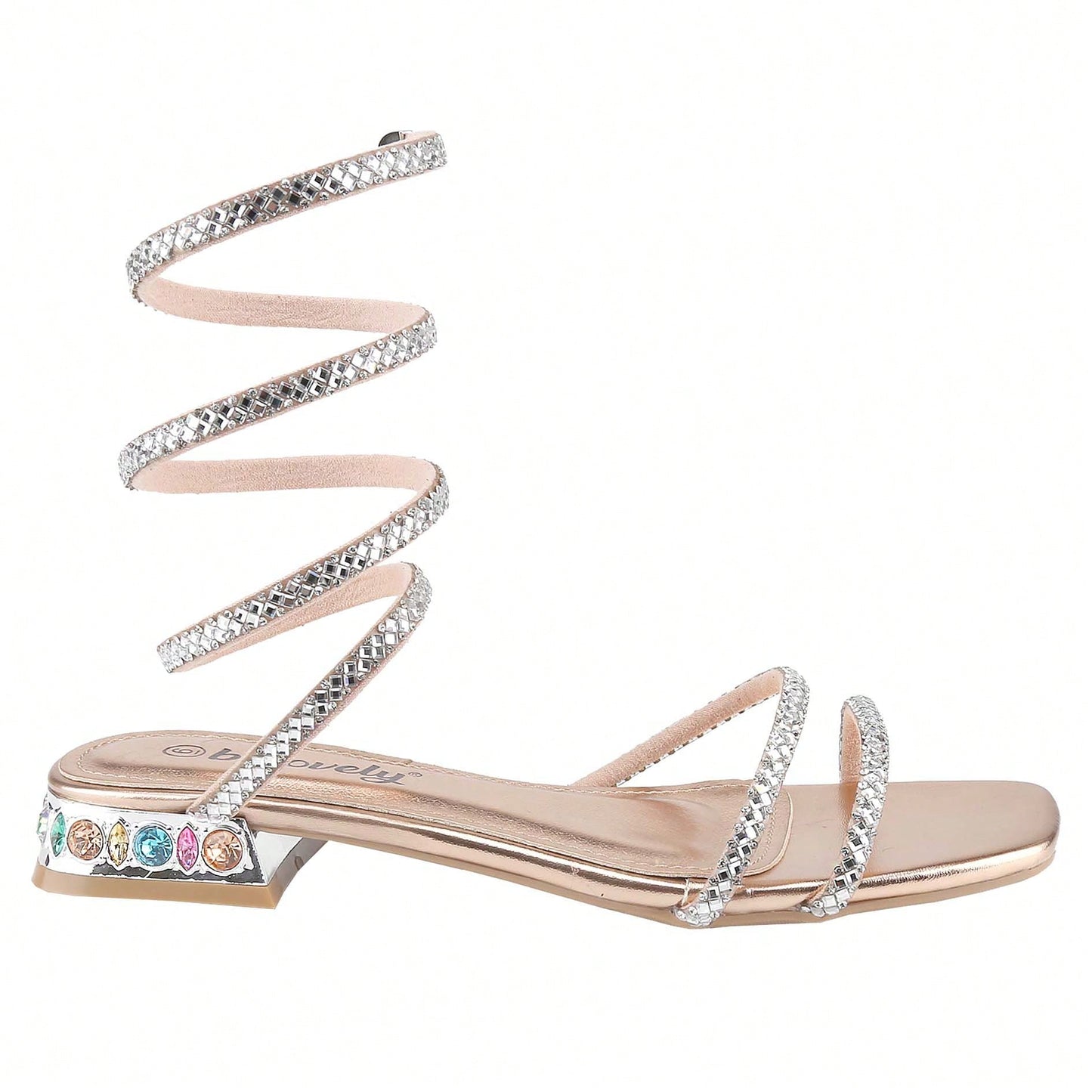 Women's Bling Rhinestone Square Flat Sandals,Crystal Satin Glitter Mules Slippers Boho Open Toe Slip-On Beach Sandals