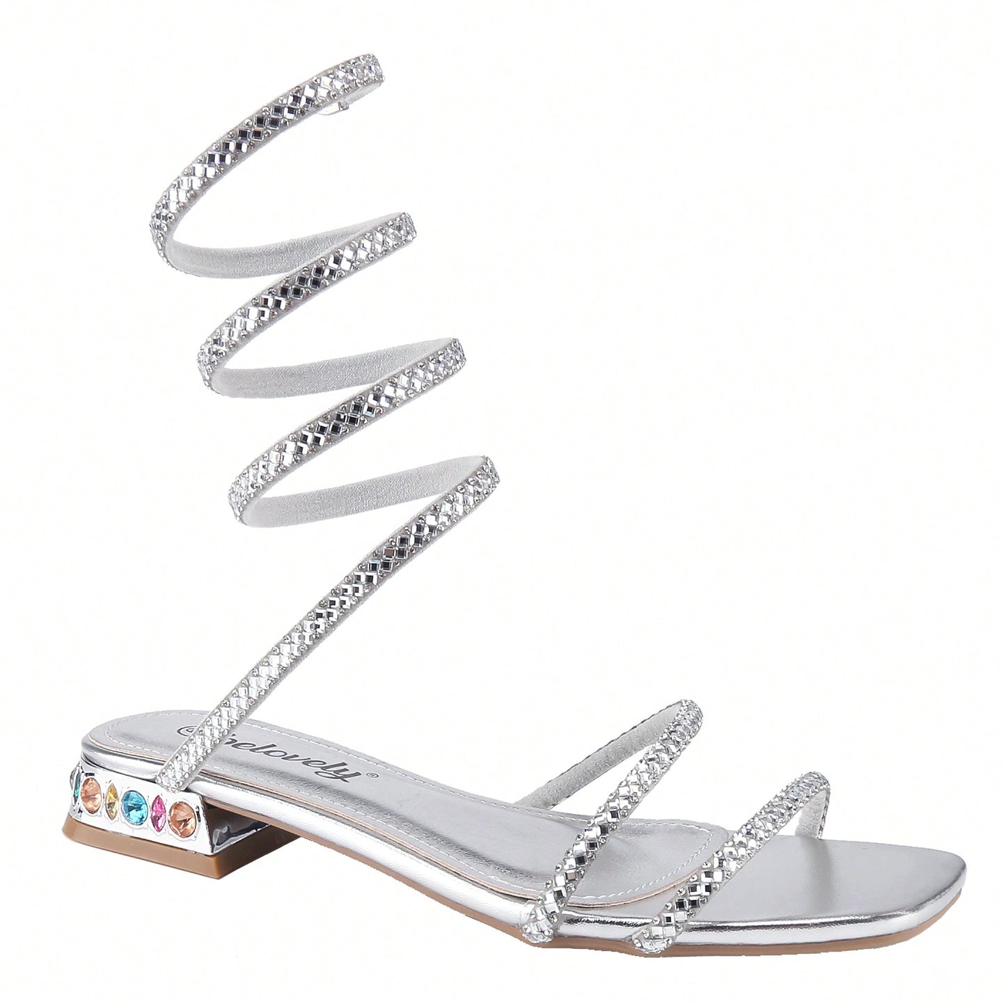 Women's Bling Rhinestone Square Flat Sandals,Crystal Satin Glitter Mules Slippers Boho Open Toe Slip-On Beach Sandals