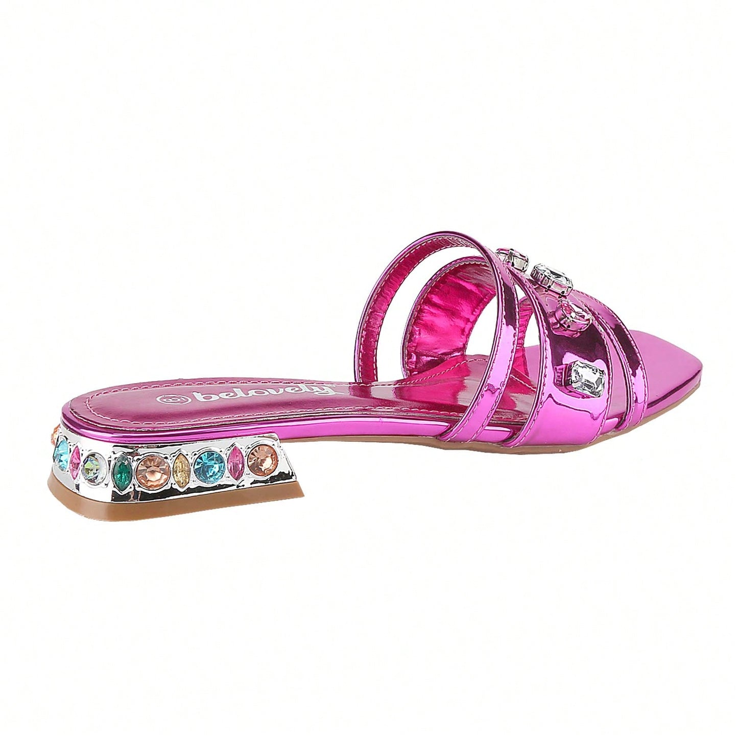 Women's Solid Color Sandals Summer Leisure Slippers Single Shoes Roman Flat Shoes