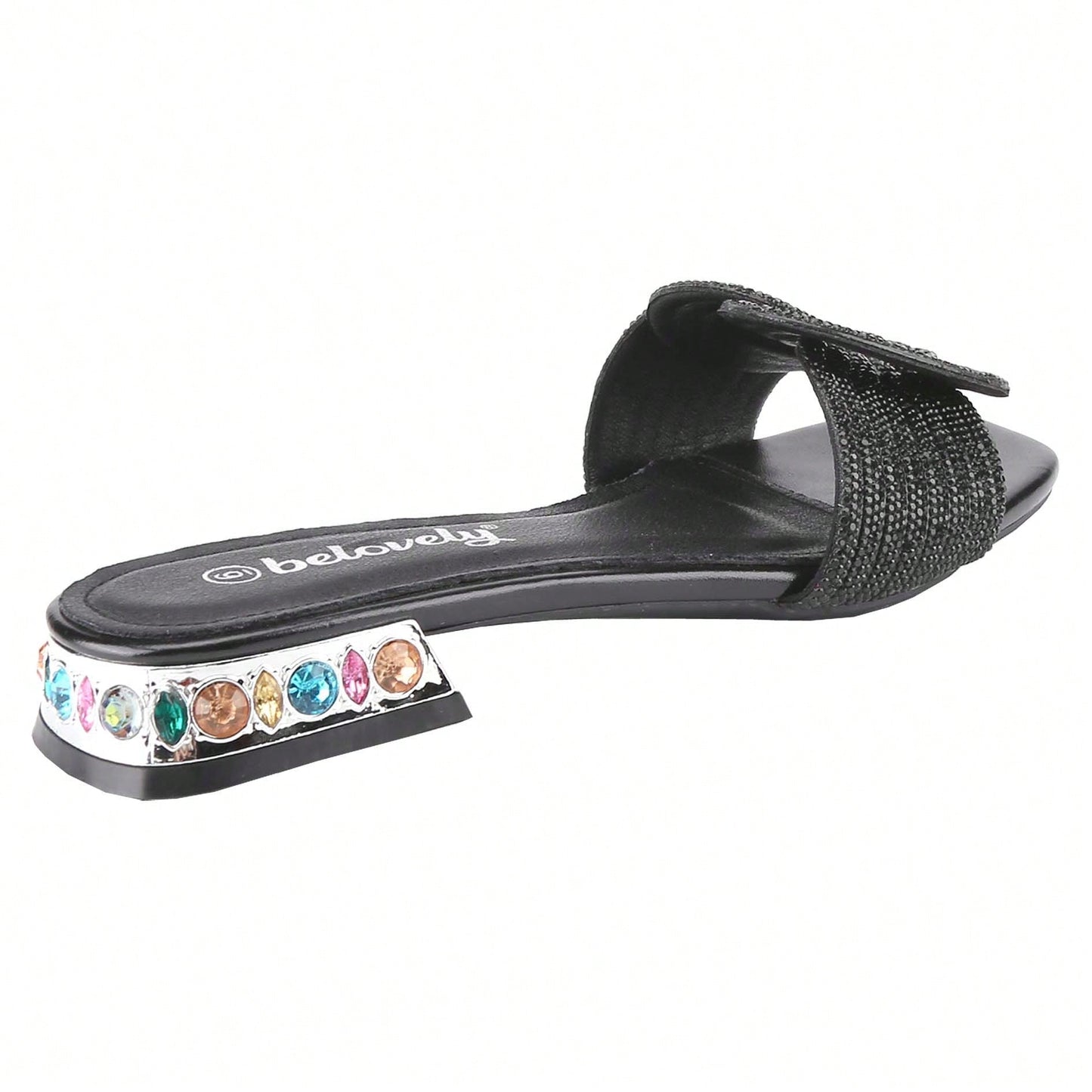 Women's Flat Rhinestone Sandals Fashion Slides Light Slippers For Summer