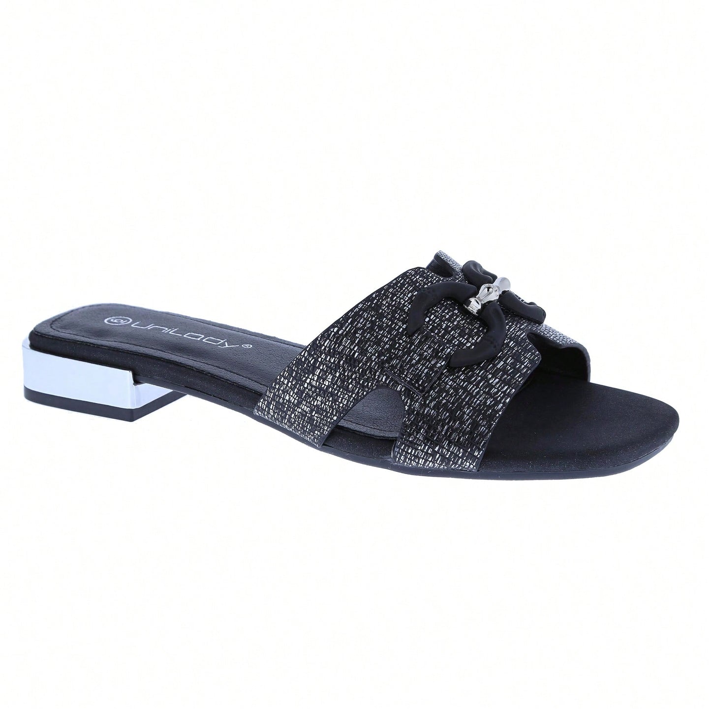 Women's Bling Rhinestone Square Flat Sandals, Crystal Satin Glitter Mules Slippers Boho Open Toe Slip-On Beach Sandals