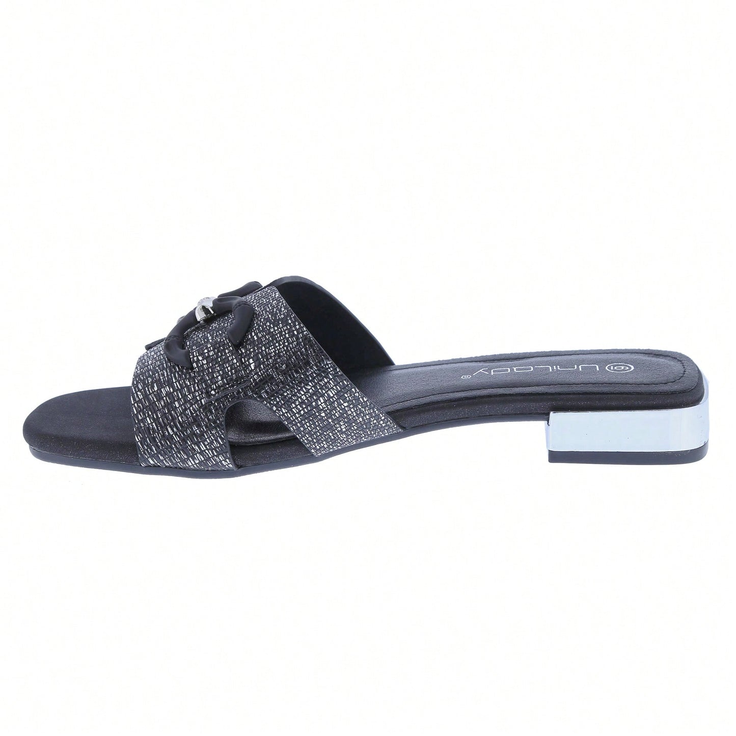 Women's Bling Rhinestone Square Flat Sandals, Crystal Satin Glitter Mules Slippers Boho Open Toe Slip-On Beach Sandals