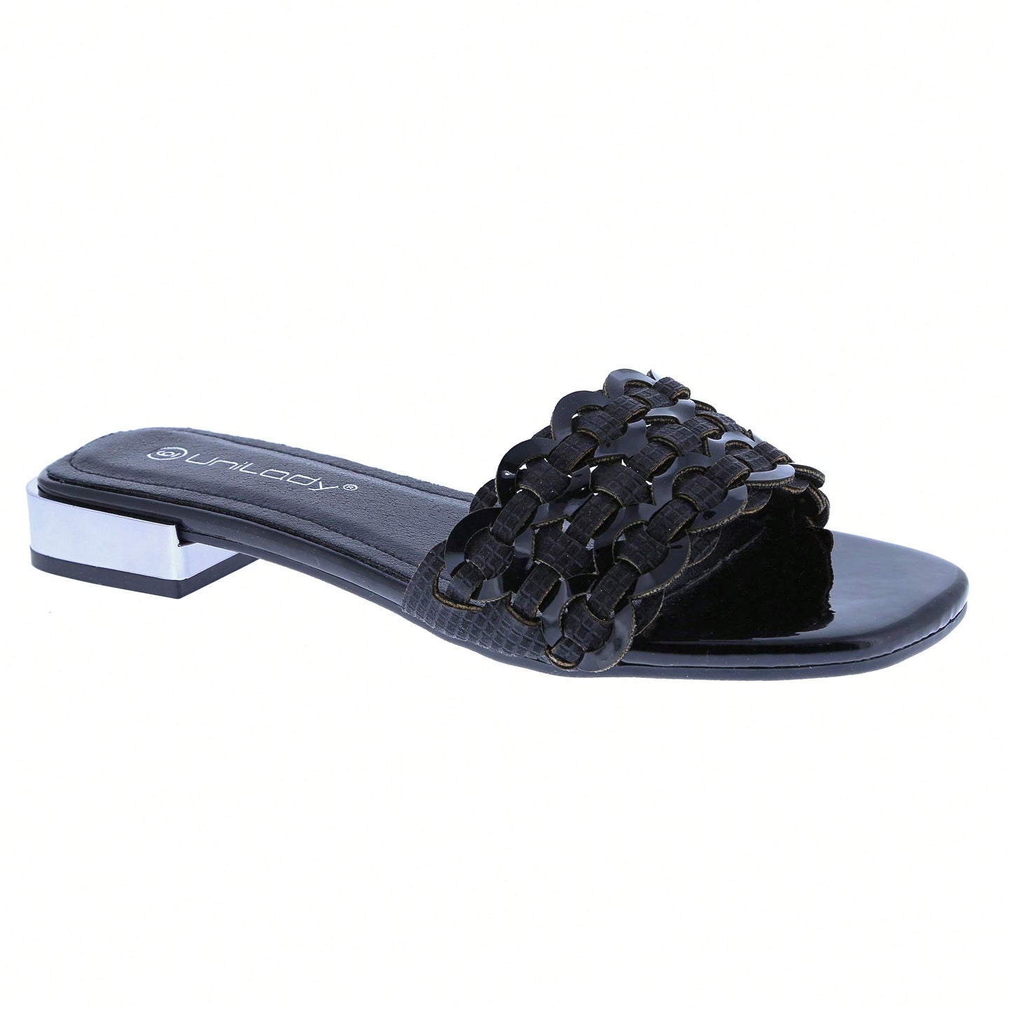 Women's Bling Rhinestone Square Flat Sandals, Crystal Satin Glitter Mules Slippers Boho Open Toe Slip-On Beach Sandals
