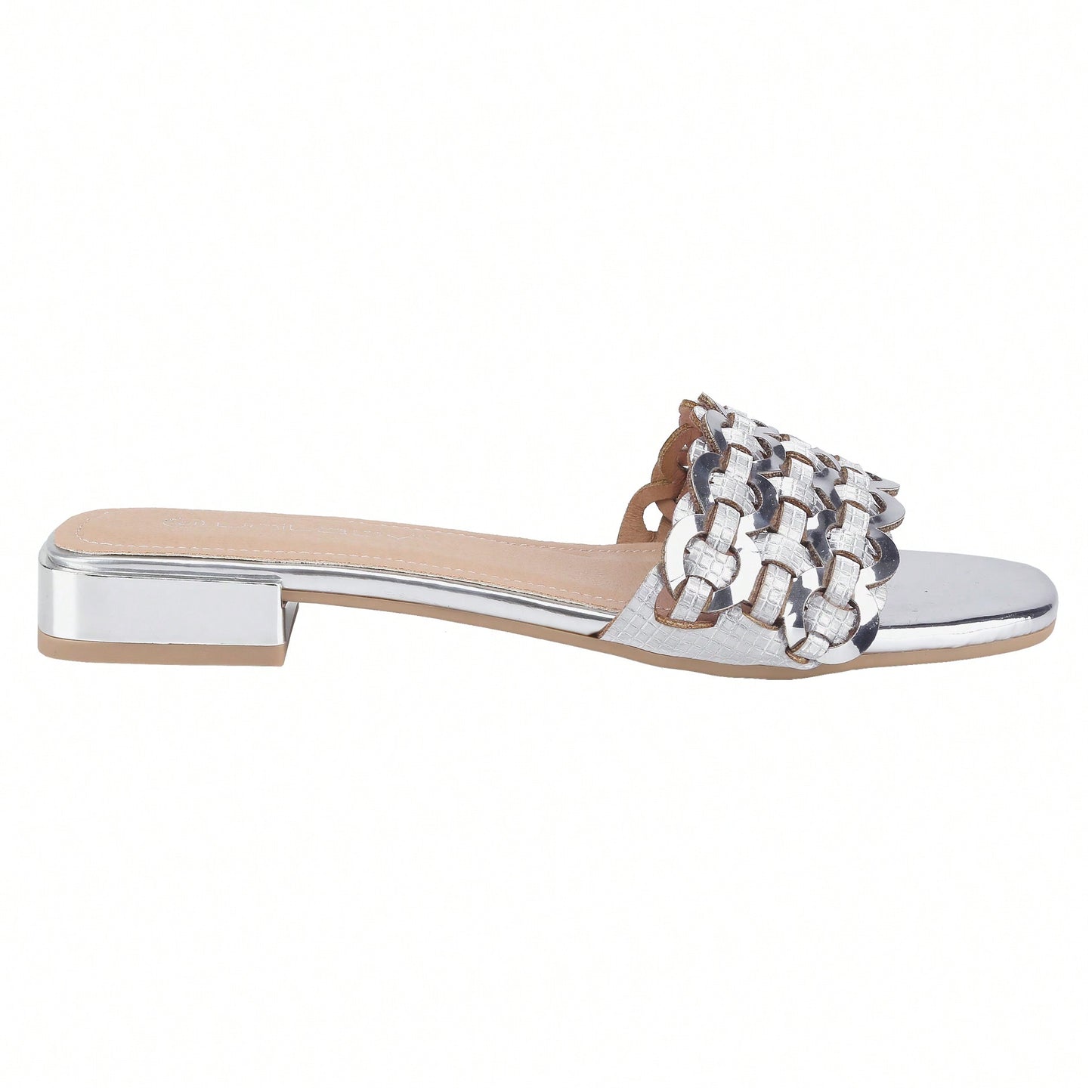 Women's Bling Rhinestone Square Flat Sandals, Crystal Satin Glitter Mules Slippers Boho Open Toe Slip-On Beach Sandals