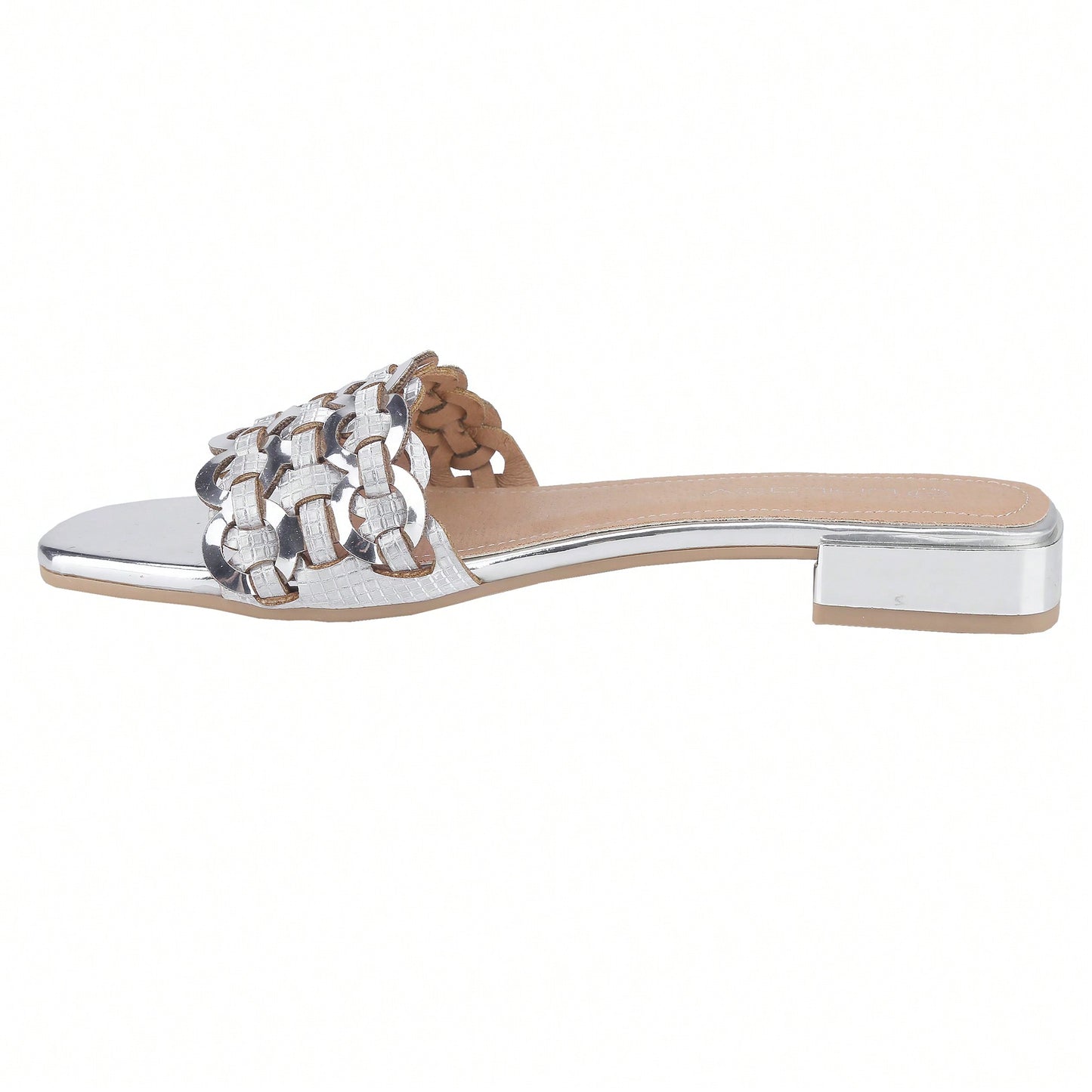 Women's Bling Rhinestone Square Flat Sandals, Crystal Satin Glitter Mules Slippers Boho Open Toe Slip-On Beach Sandals