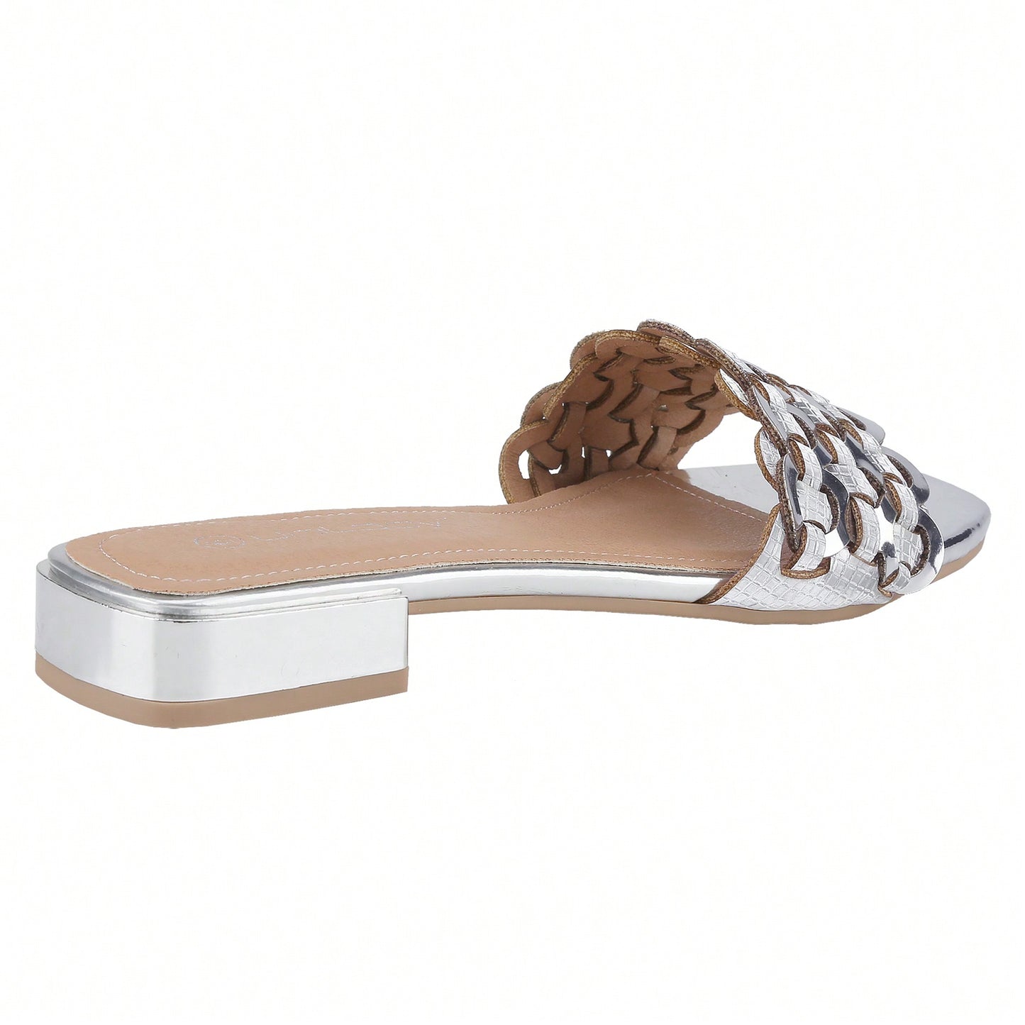 Women's Bling Rhinestone Square Flat Sandals, Crystal Satin Glitter Mules Slippers Boho Open Toe Slip-On Beach Sandals