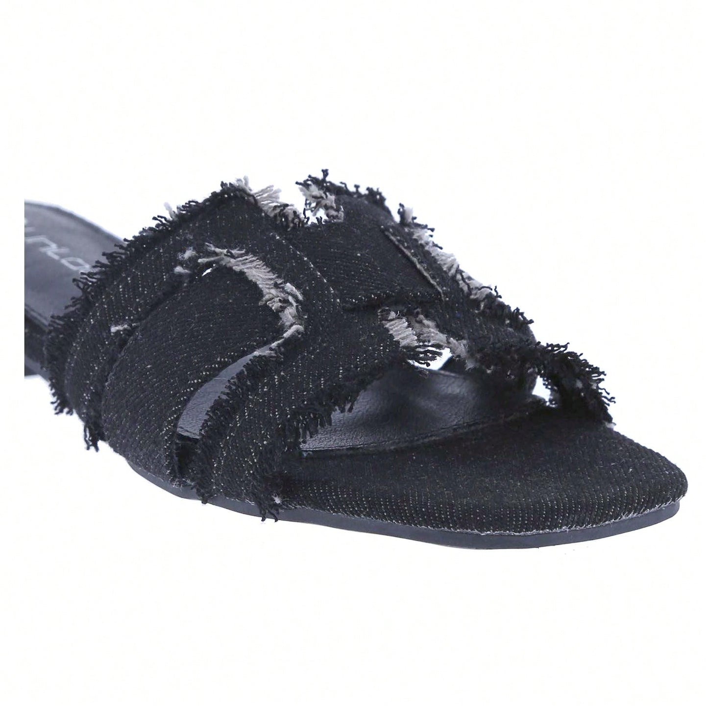 Women's Square Open Toe Summer Casual Flat Slide Sandals