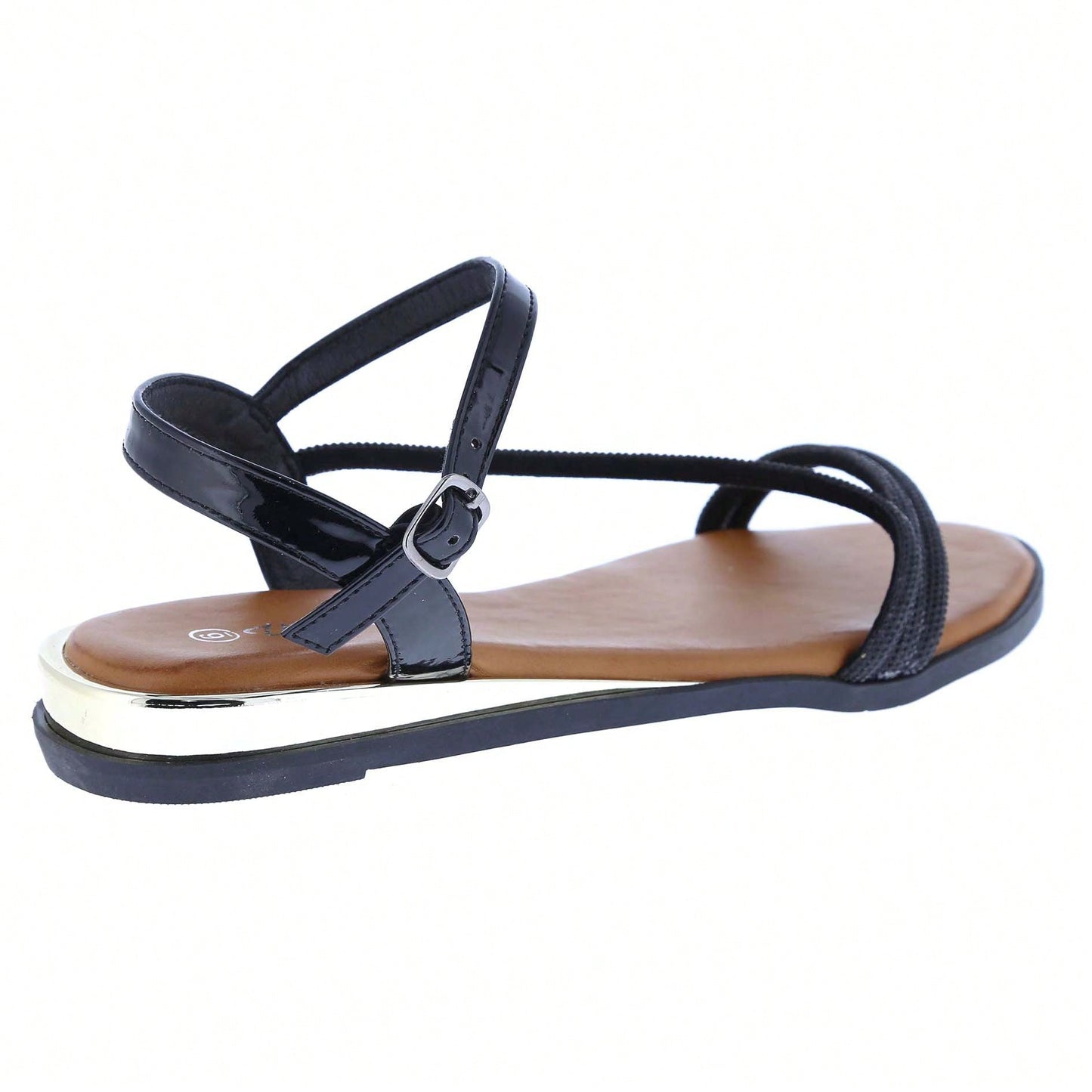 Women's Ankle Strap Flat Sandals Open Toes One Band Summer Sandals