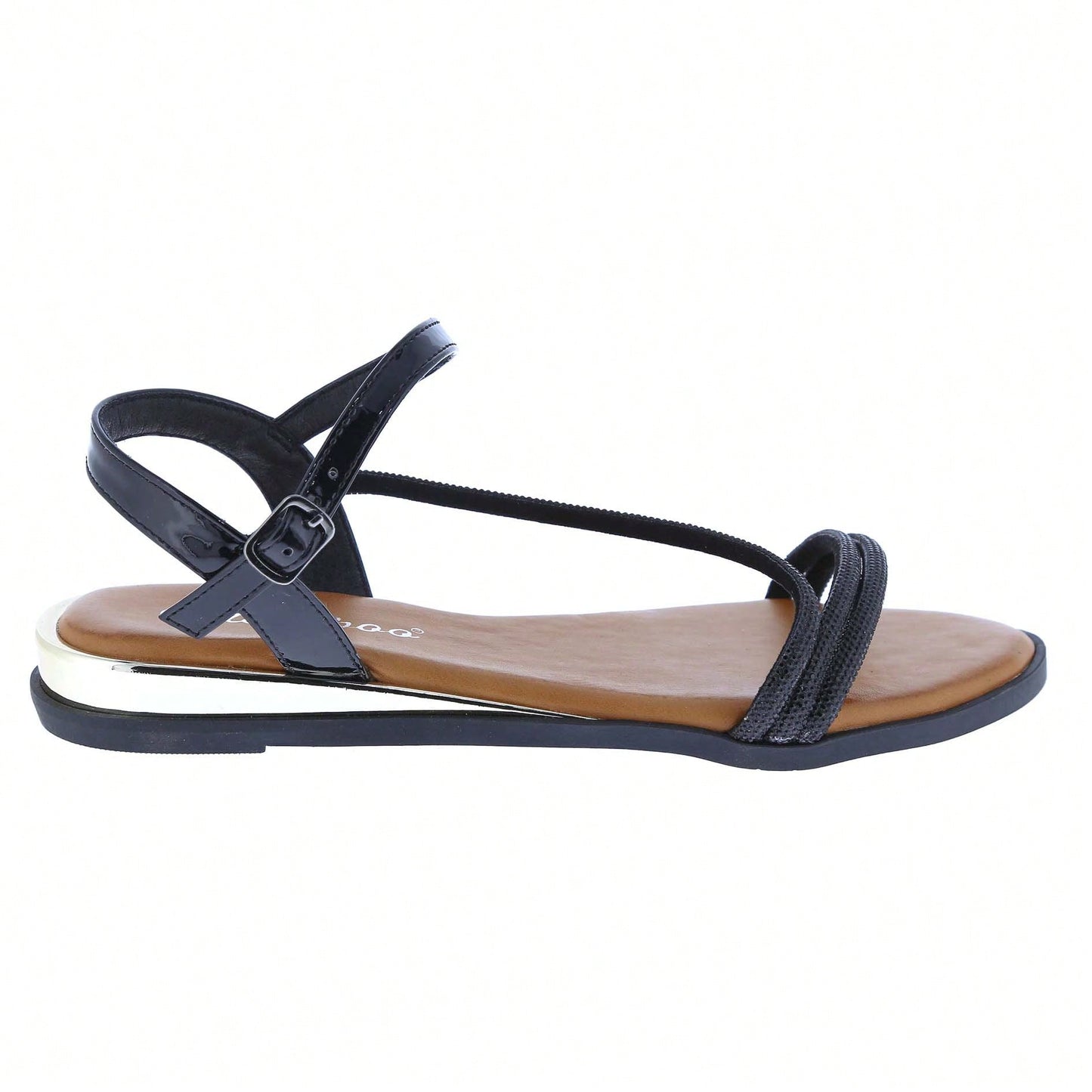 Women's Ankle Strap Flat Sandals Open Toes One Band Summer Sandals
