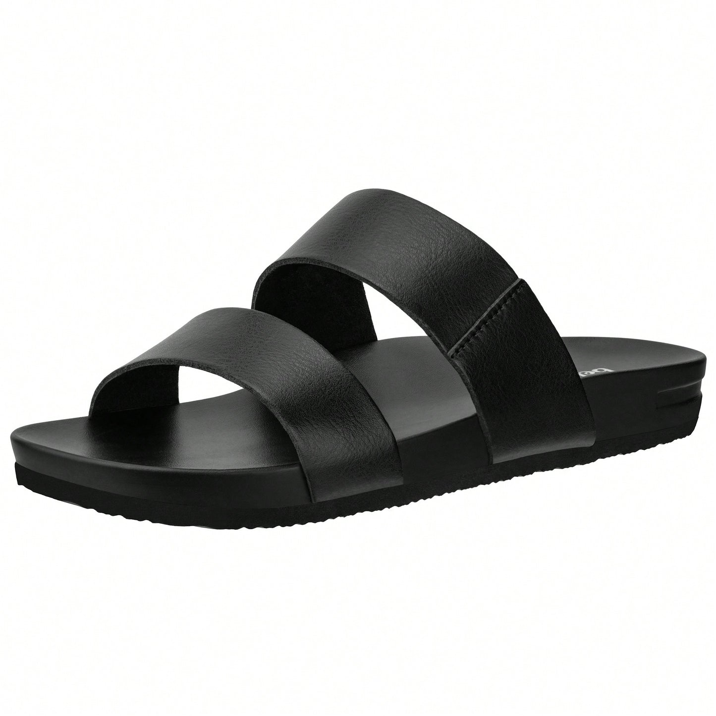 Women's 2 Band Slide Footbed Sandal Comfort Foam Slip On Flat Sandals Casual Summer Sandals