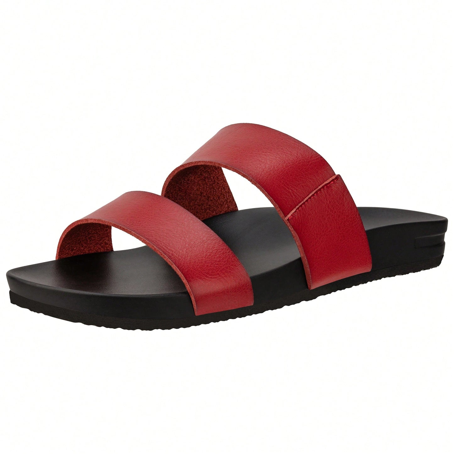 Women's 2 Band Slide Footbed Sandal Comfort Foam Slip On Flat Sandals Casual Summer Sandals