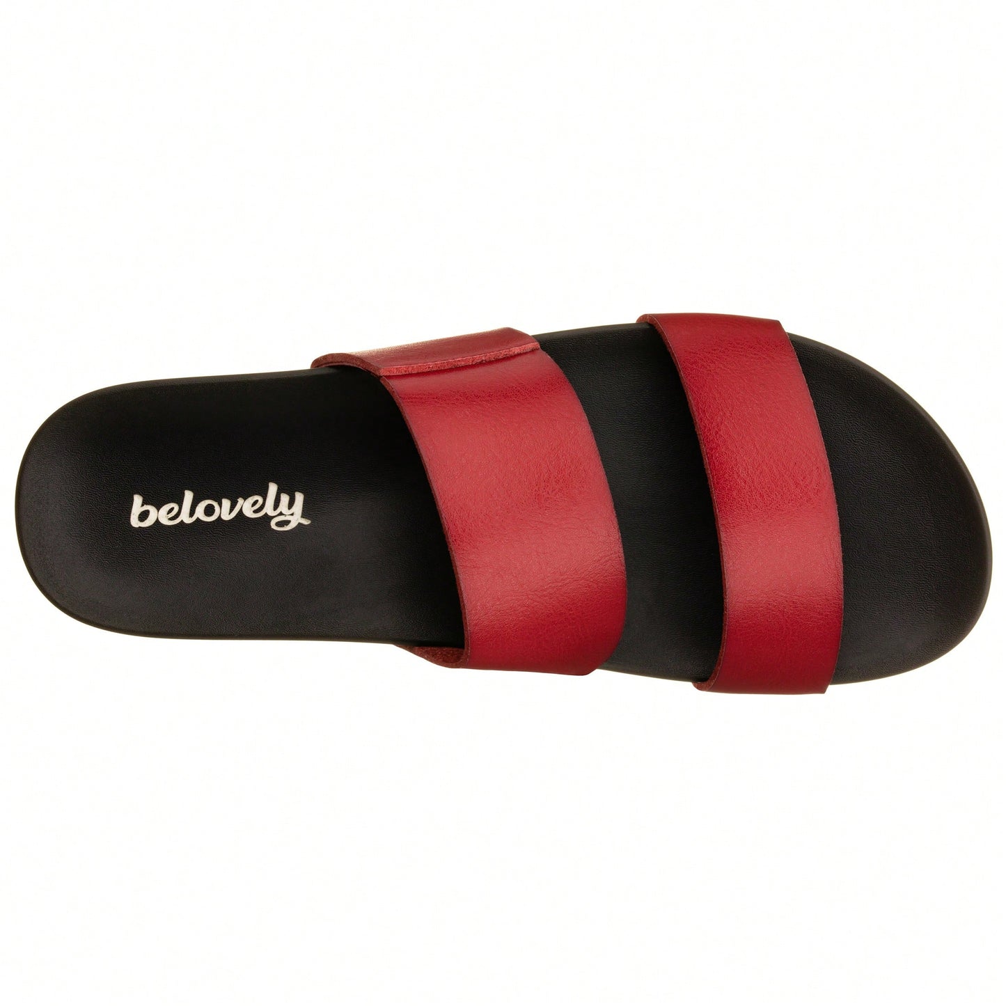 Women's 2 Band Slide Footbed Sandal Comfort Foam Slip On Flat Sandals Casual Summer Sandals