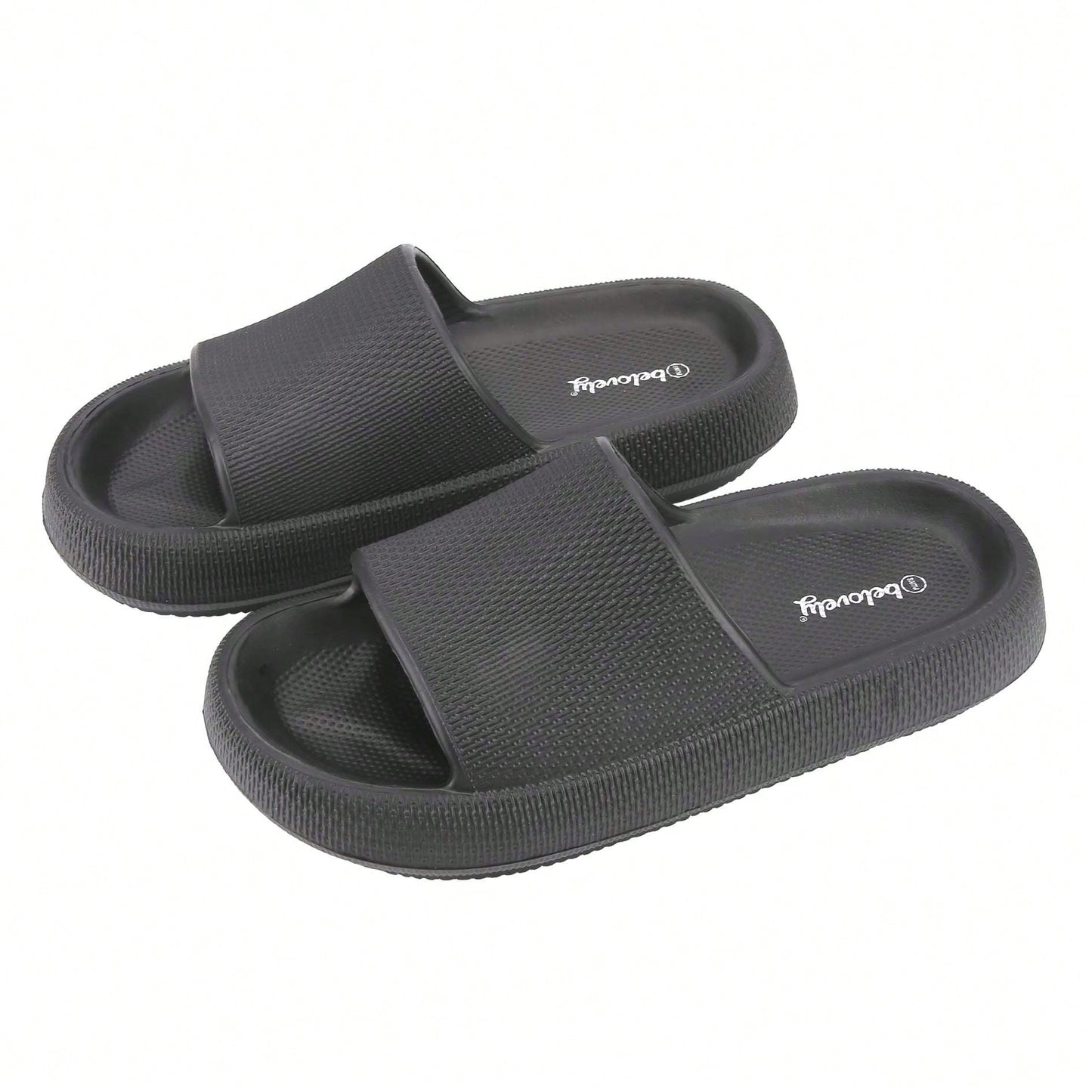 Pillow Slippers For Women And Non Slip Quick Drying Shower Slides Bathroom Sandals | Ultra Cushion  Thick Sole