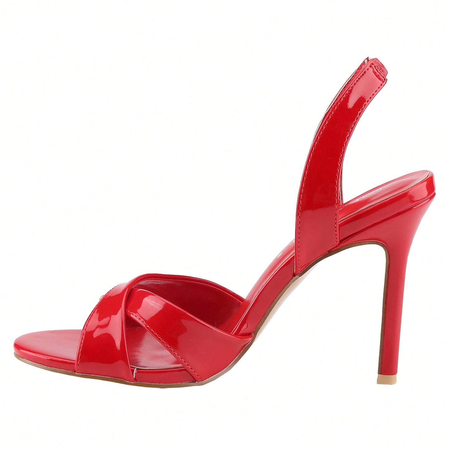 Women's Slingback Kitten Heel Sandals Open Toe Criss Cross Ankle Strap Shoes
