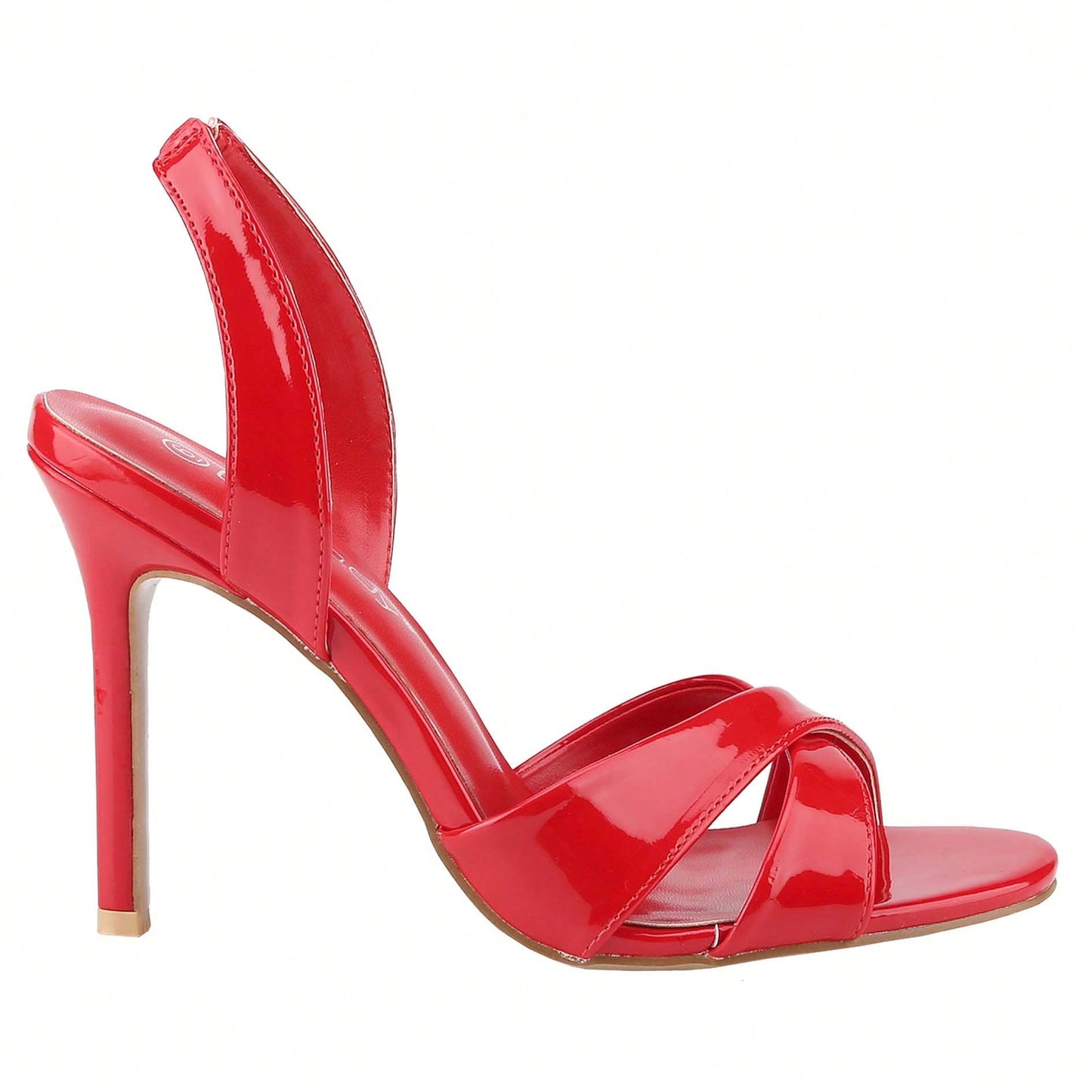 Women's Slingback Kitten Heel Sandals Open Toe Criss Cross Ankle Strap Shoes