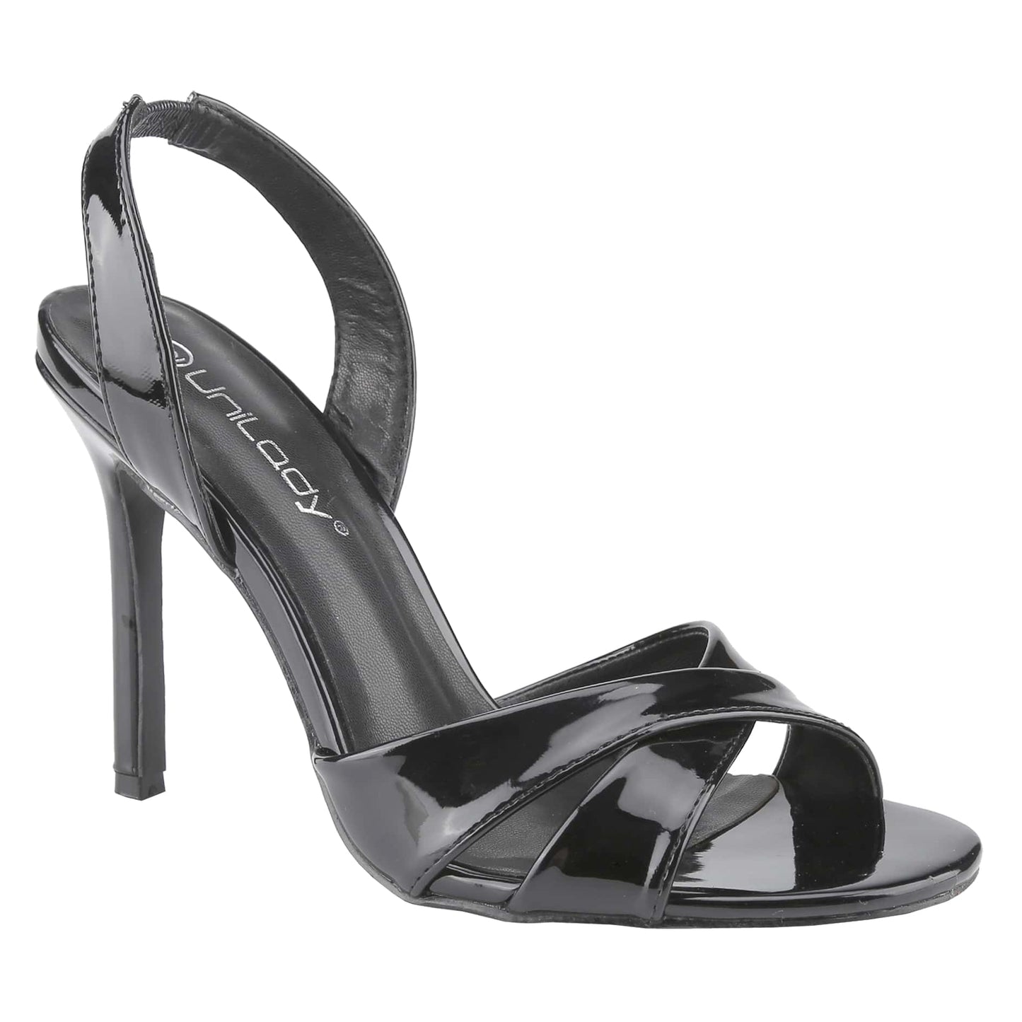 Women's Slingback Kitten Heel Sandals Open Toe Criss Cross Ankle Strap Shoes