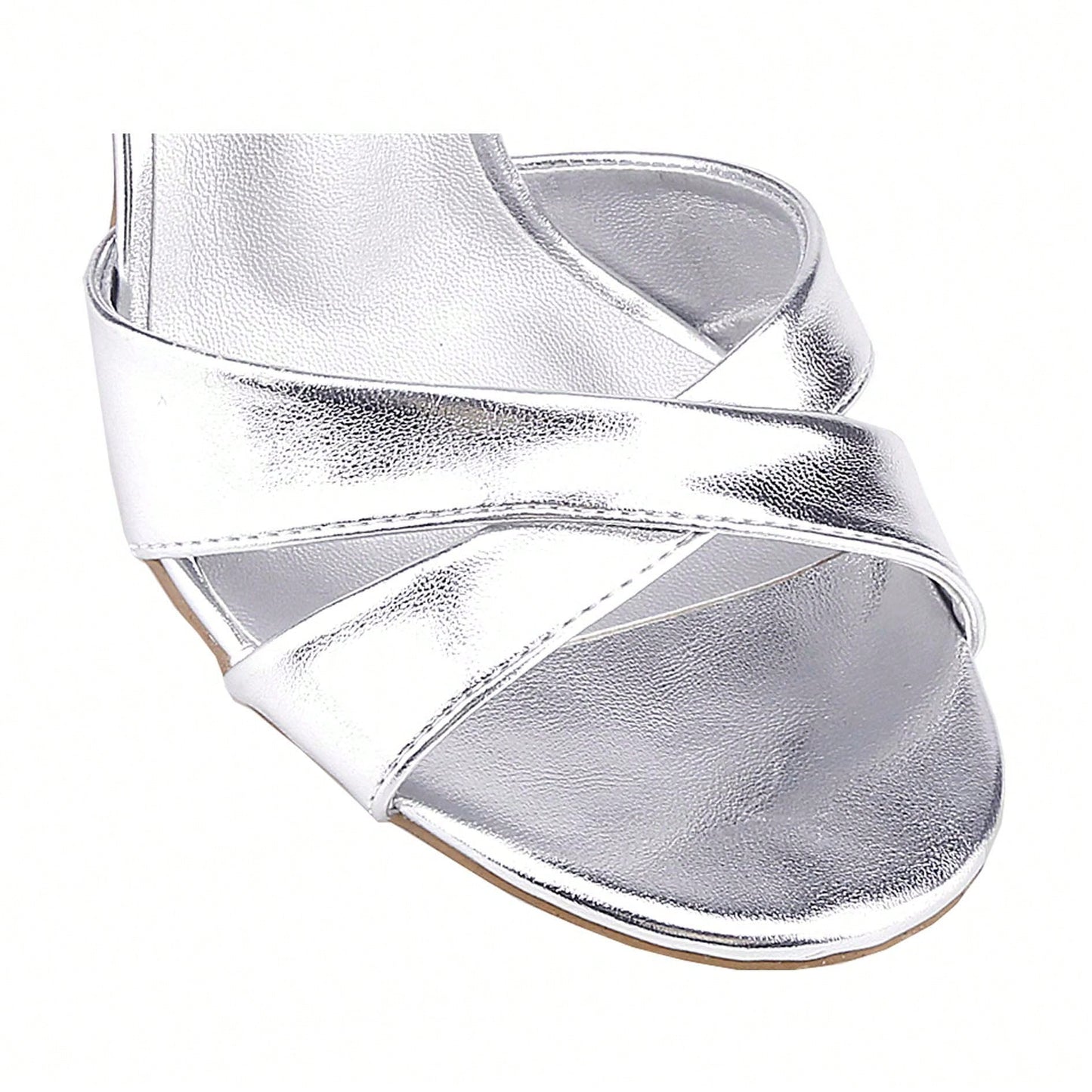 Women's Slingback Kitten Heel Sandals Open Toe Criss Cross Ankle Strap Shoes