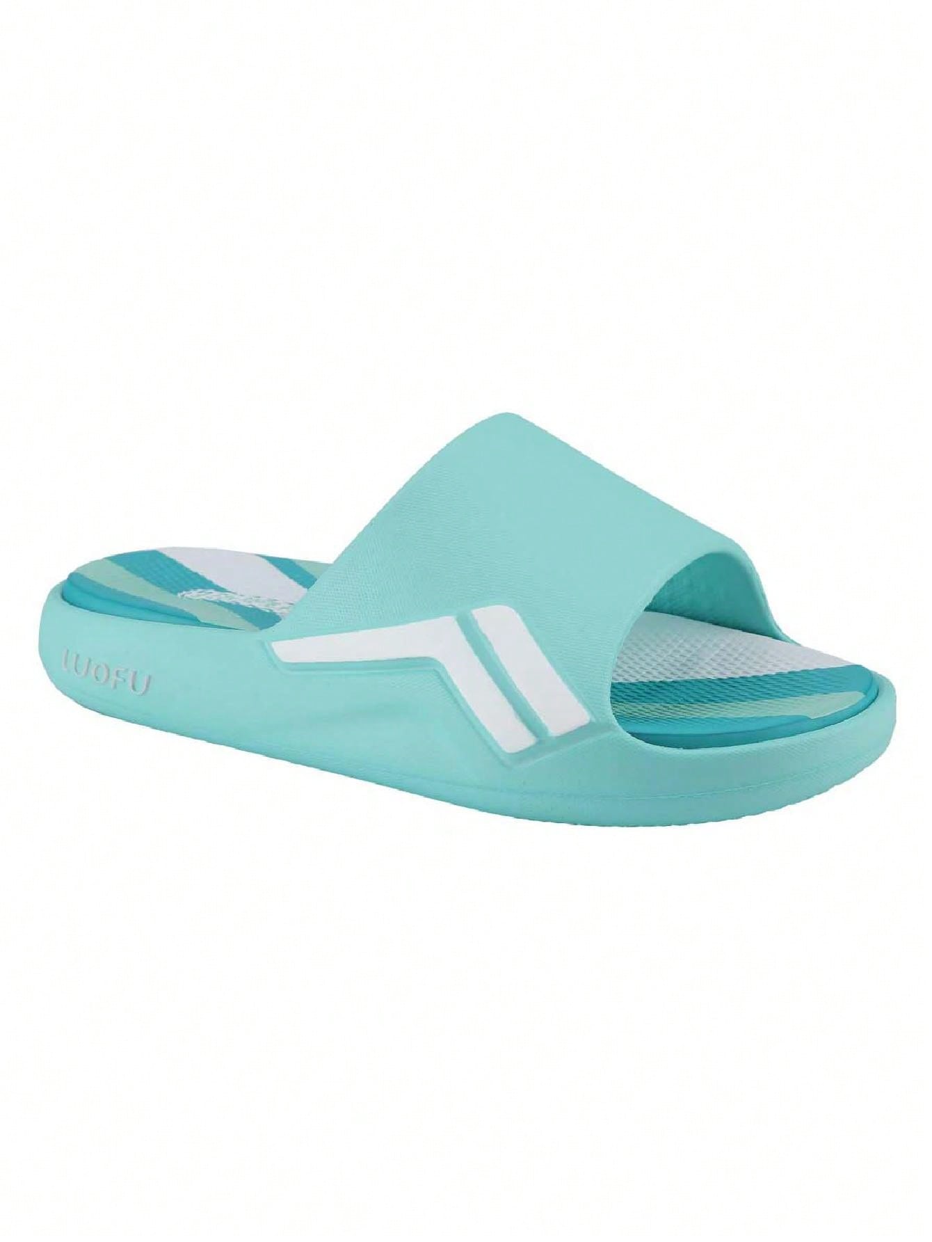 Women's Textured Slanted Toe Indoor Outdoor Slippers Open Toe Solid Fashion Bathroom House Shoes