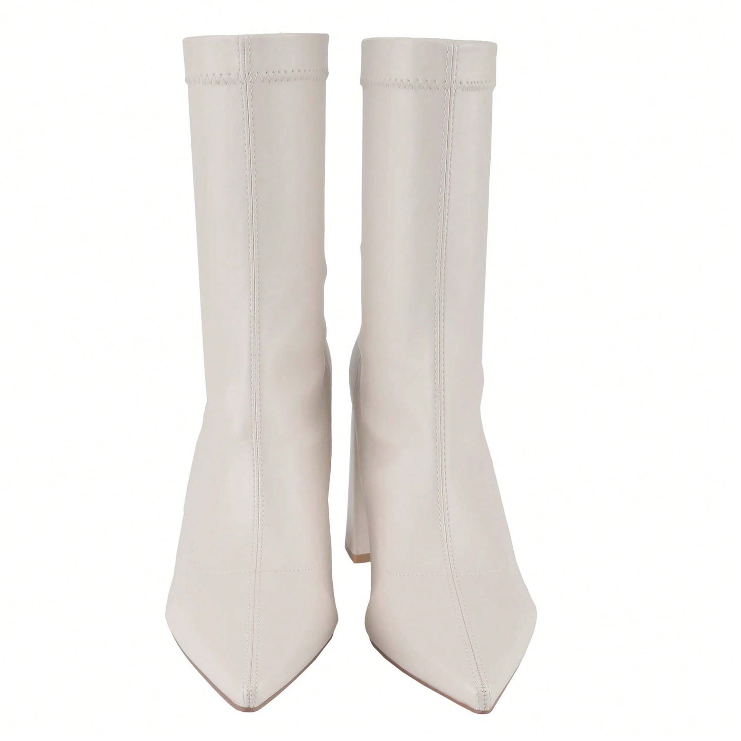 Women's Pointed Toe Chunky Heel Boots Ankle Booties