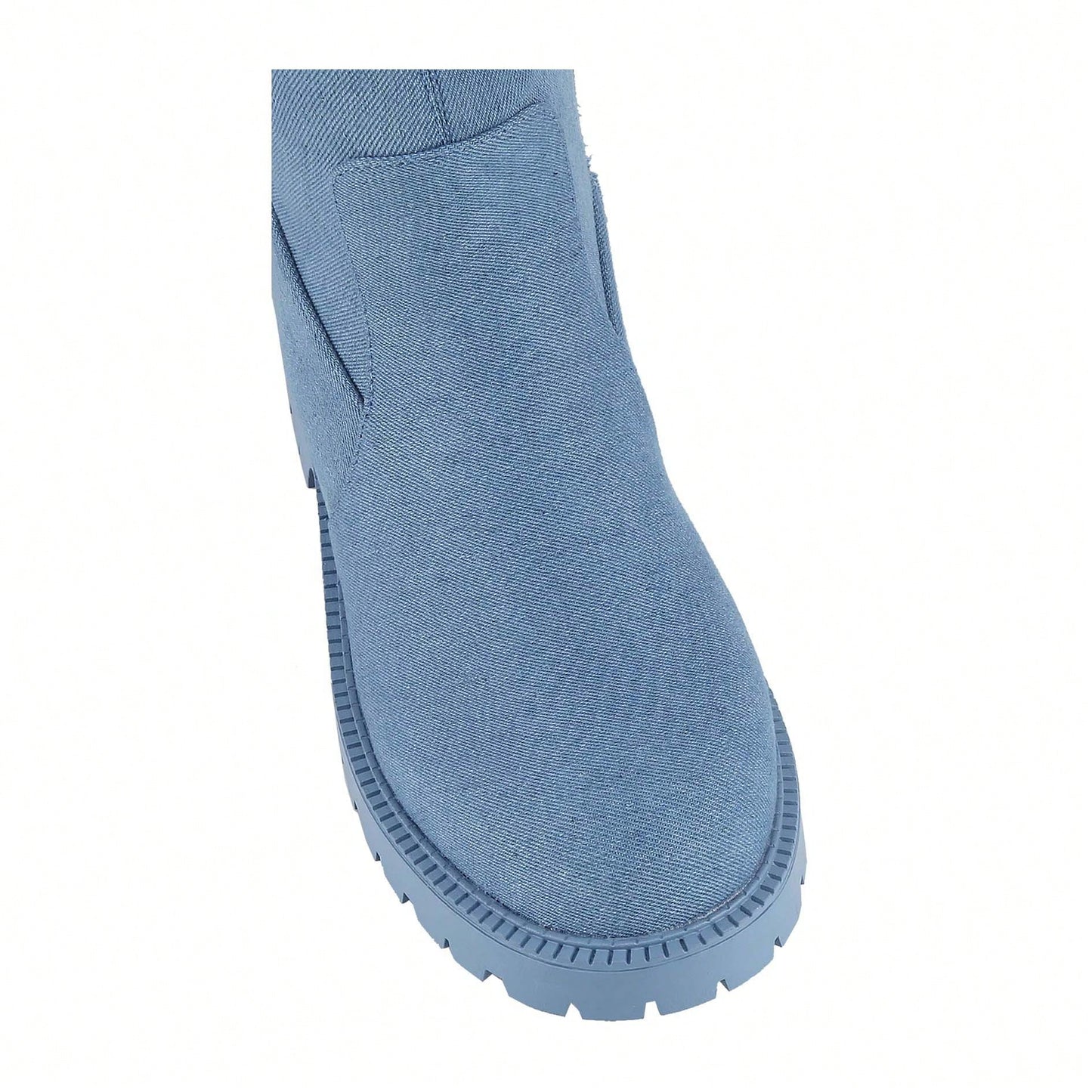 Women's Platform Knee High Cowboy Boots Embroidered Western Chunky Heel With Pull-Up Tabs Round Toe Boot Shoes