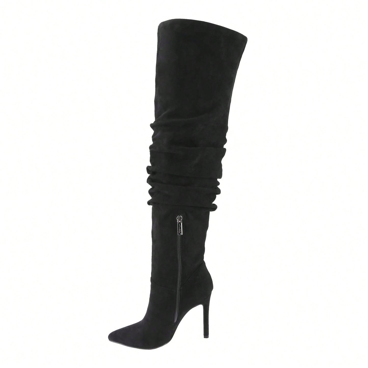 Women's Knee High Boots Pointed Toe High Heel Fall Fashion Mid Calf Stiletto Booties