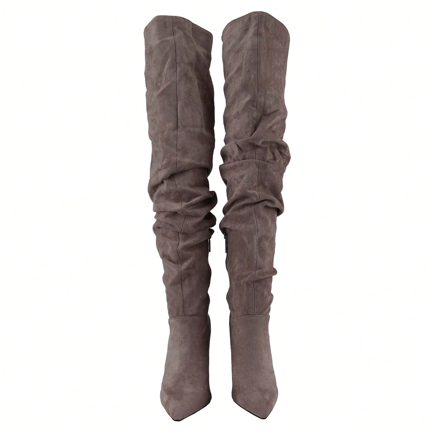 Women's Knee High Boots Pointed Toe High Heel Fall Fashion Mid Calf Stiletto Booties