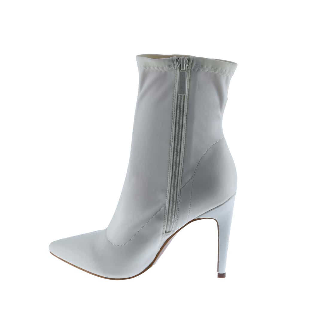 Women's Pointy Toe Slide Zipper Fashion Comfy Sexy High Heel Ankle Boots, Stretchable Fabric