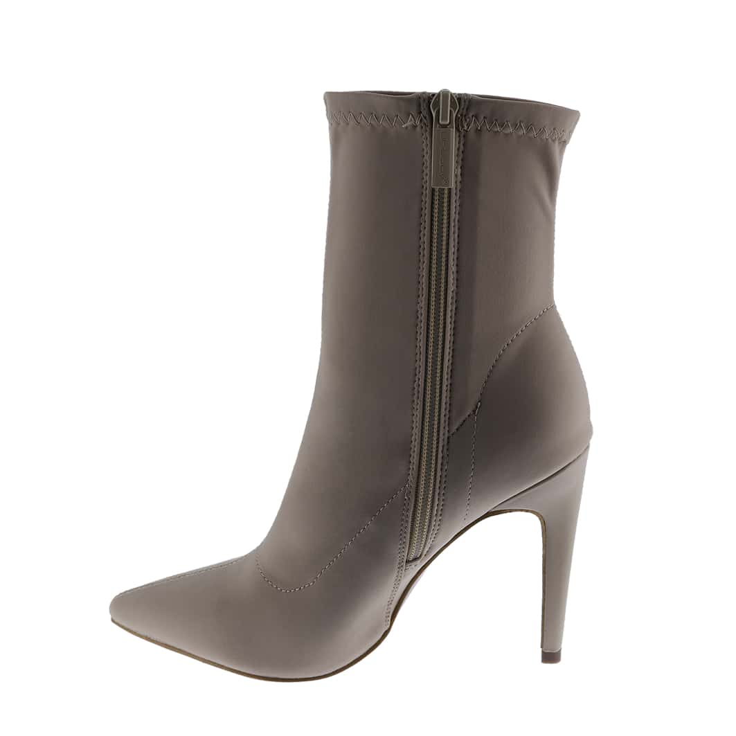 Women's Pointy Toe Slide Zipper Fashion Comfy Sexy High Heel Ankle Boots, Stretchable Fabric