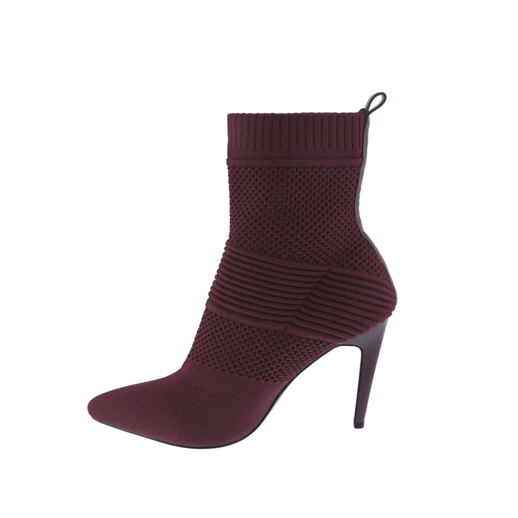 Women's Pointy Toe Fashion Comfy Sexy High Heel Ankle Boots, Stretchable Fabric, Stocks Heels