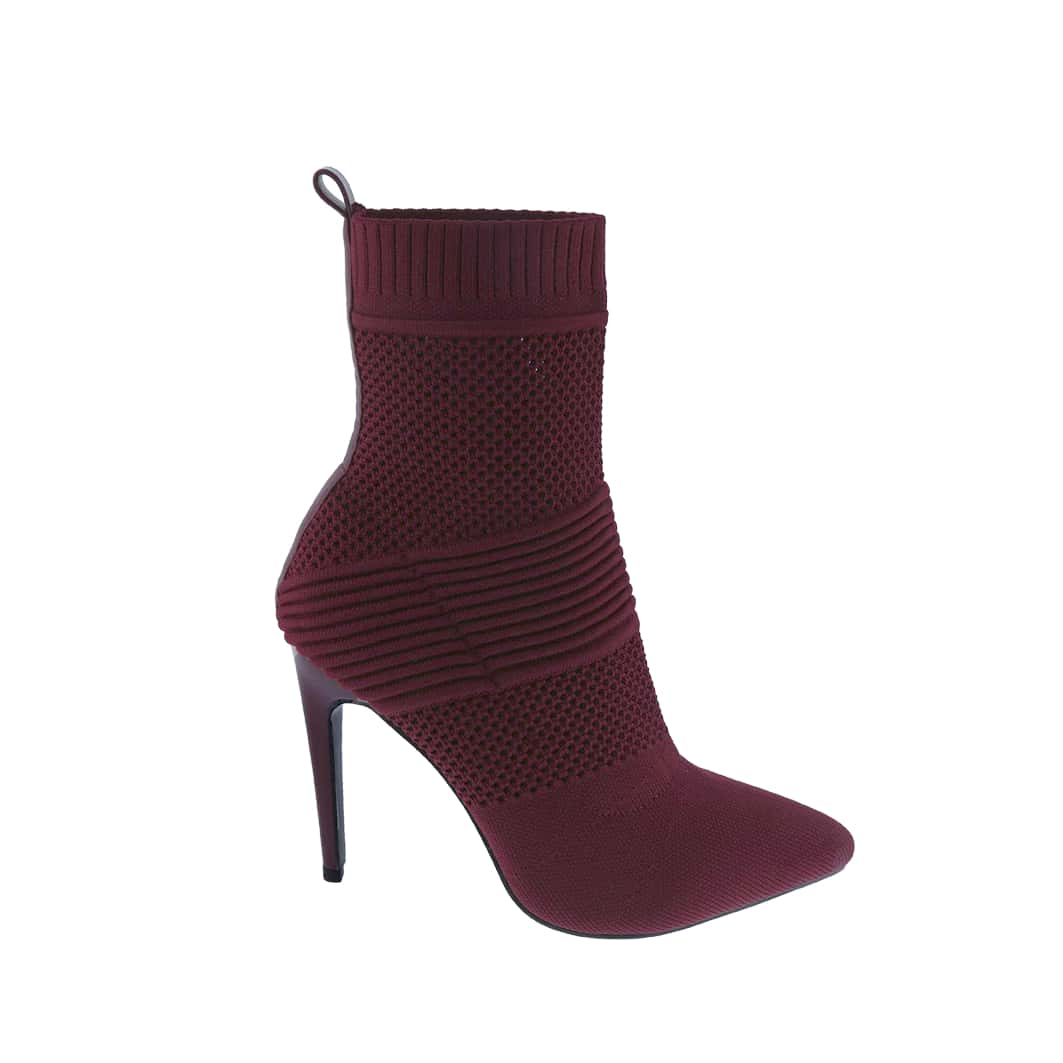 Women's Pointy Toe Fashion Comfy Sexy High Heel Ankle Boots, Stretchable Fabric, Stocks Heels