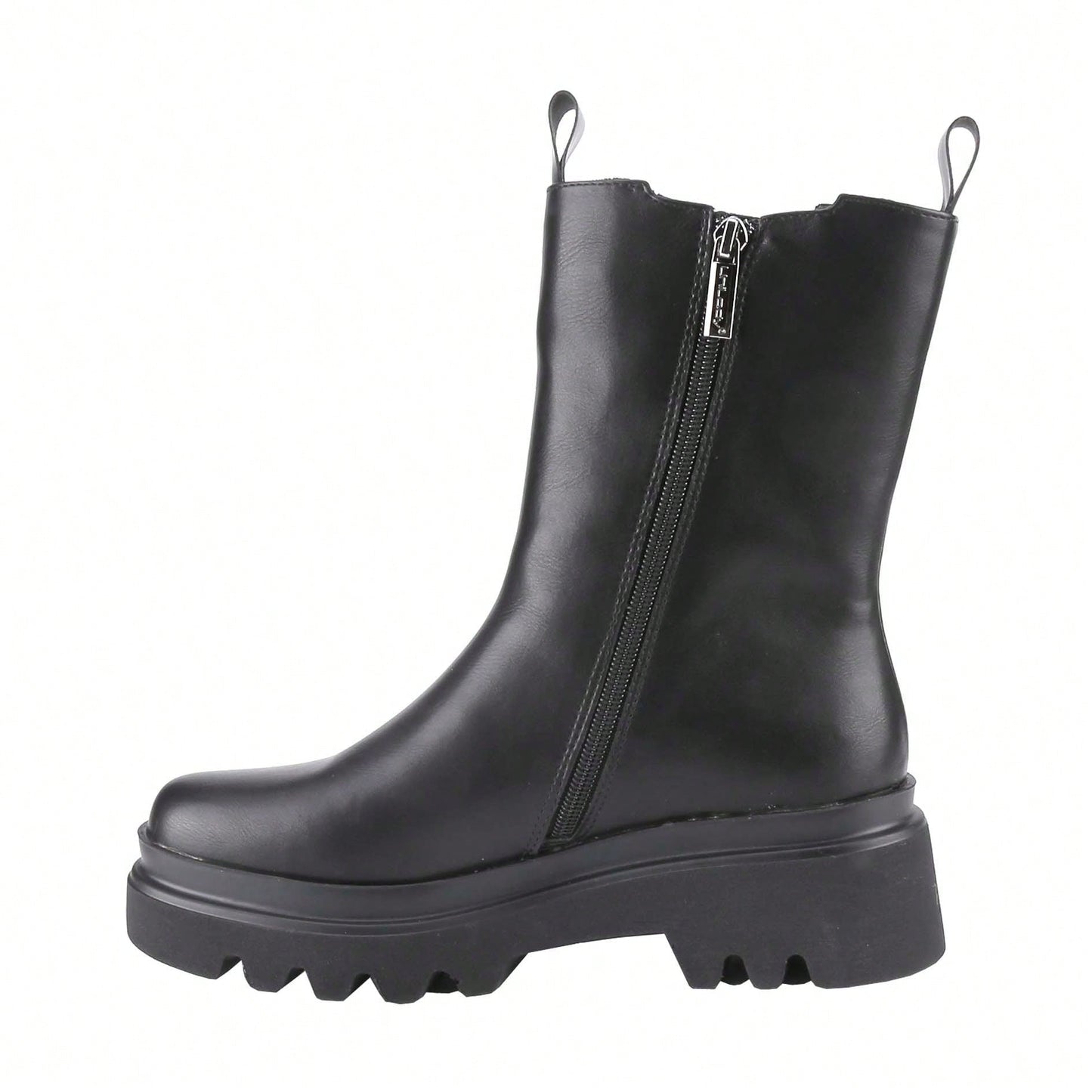 Women's Elastic Platform Side Zipper Chunky High Ankle Fashion Boots